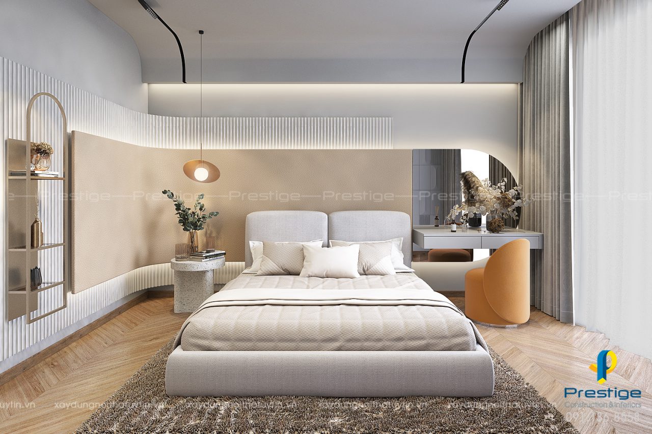 Thiết kế nội thất phòng ngủ hiện đại PN13 - Azfuni