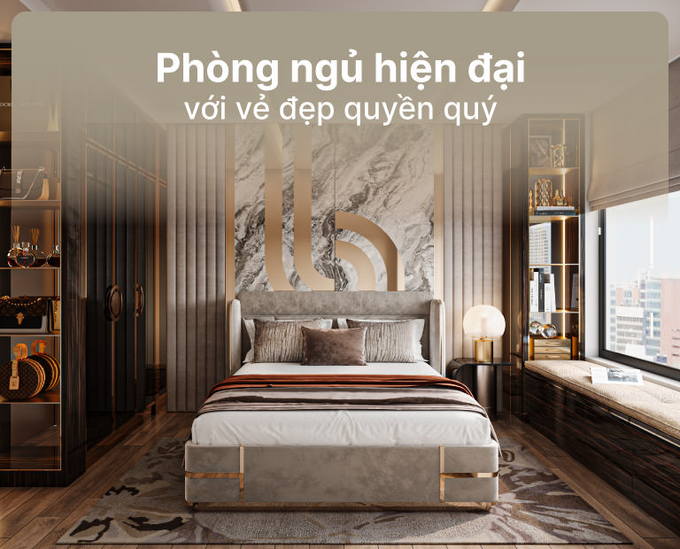 Thiết Kế Nội Thất Phòng Ngủ Hiện Đại Với Vẻ Đẹp Quyền Quý