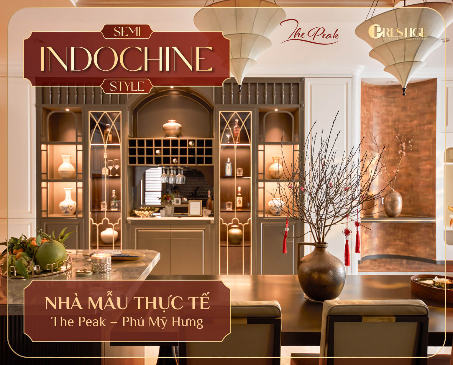 Căn Hộ The Peak Midtown Phú Mỹ Hưng – 127M² – Phong Cách Indochine