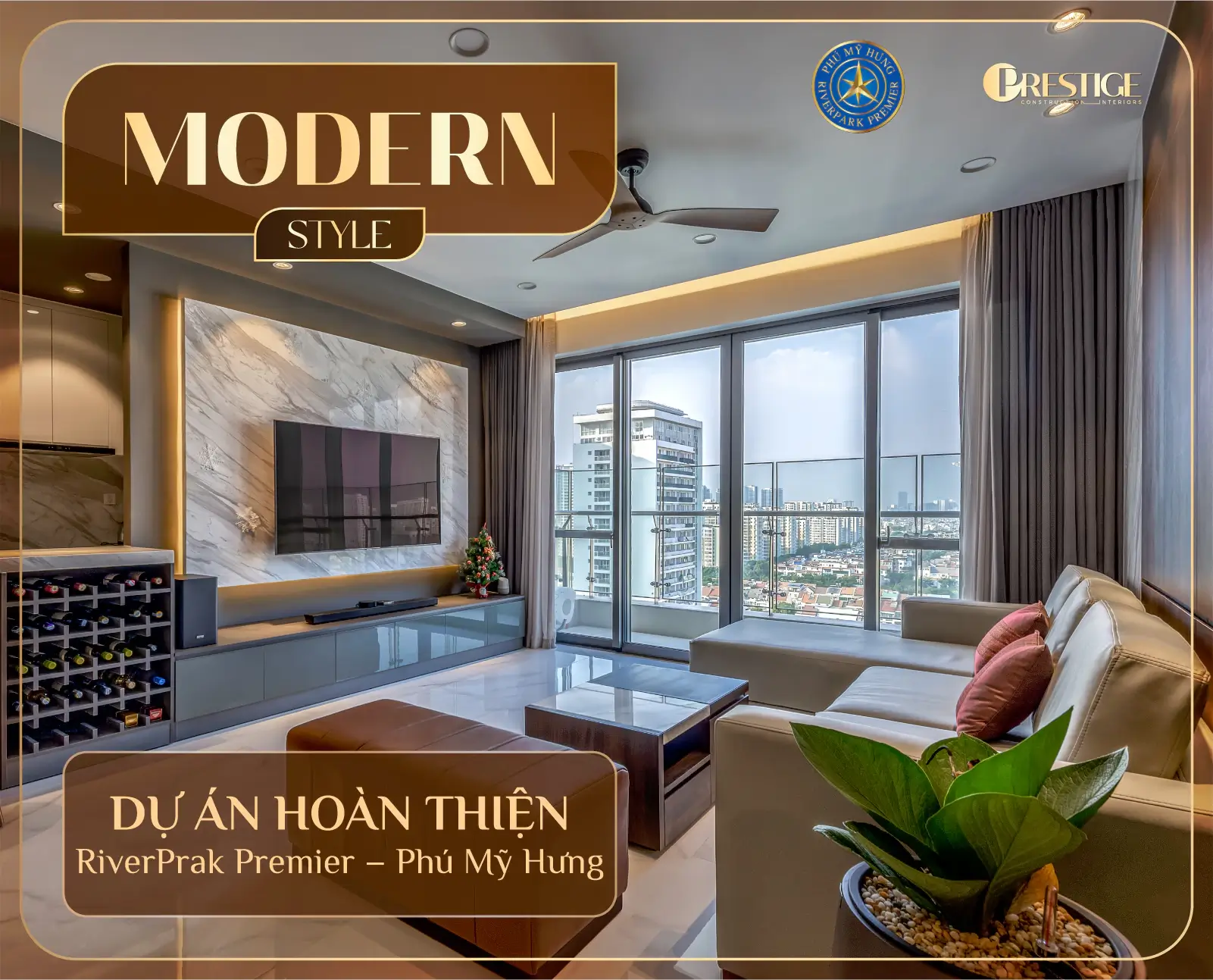 Thi Công Nội Thất Hiện Đại Tại Riverpark Premier – 132M² – 2Pn