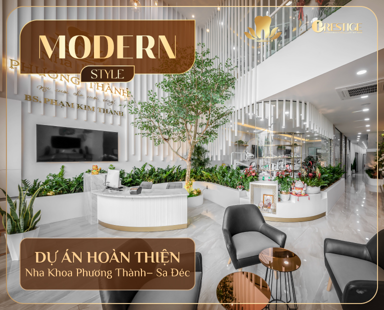 Thi Công Phòng Khám Nha Khoa Phương Thành Sa Đéc – 500M²