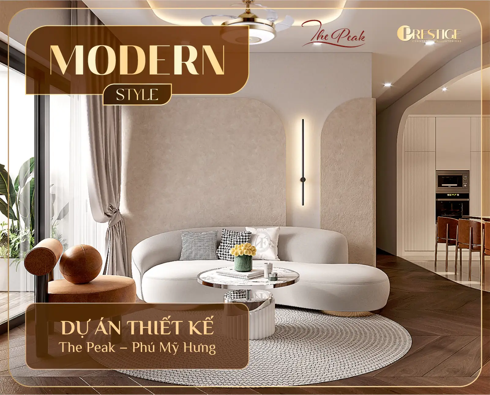 Thiết Kế Căn Hộ Đẹp Tại The Peak Midtown – 98M² – 3Pn