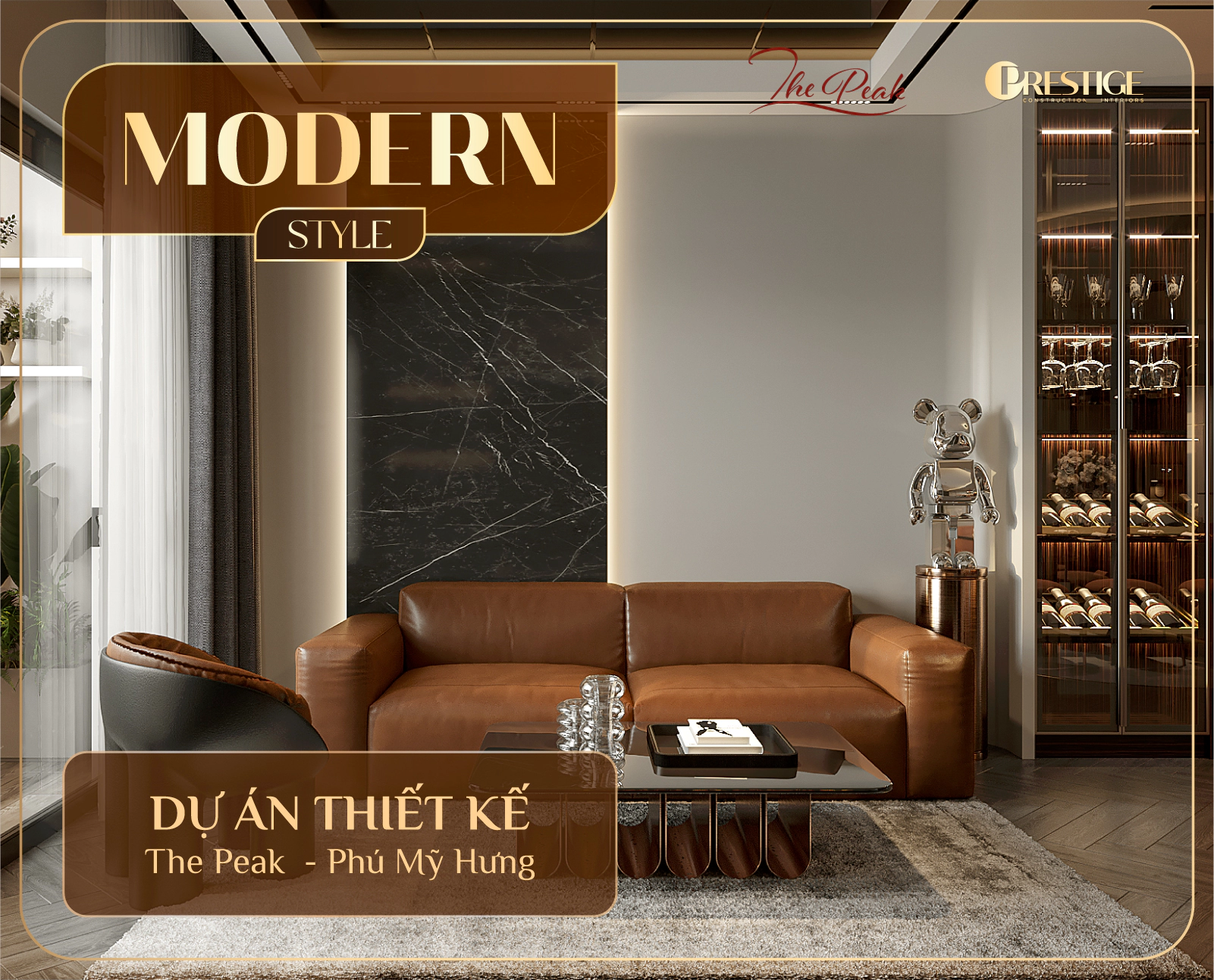 Thiết Kế Nhà Hiện Đại Tại The Peak Midtown – 122M² – 3Pn