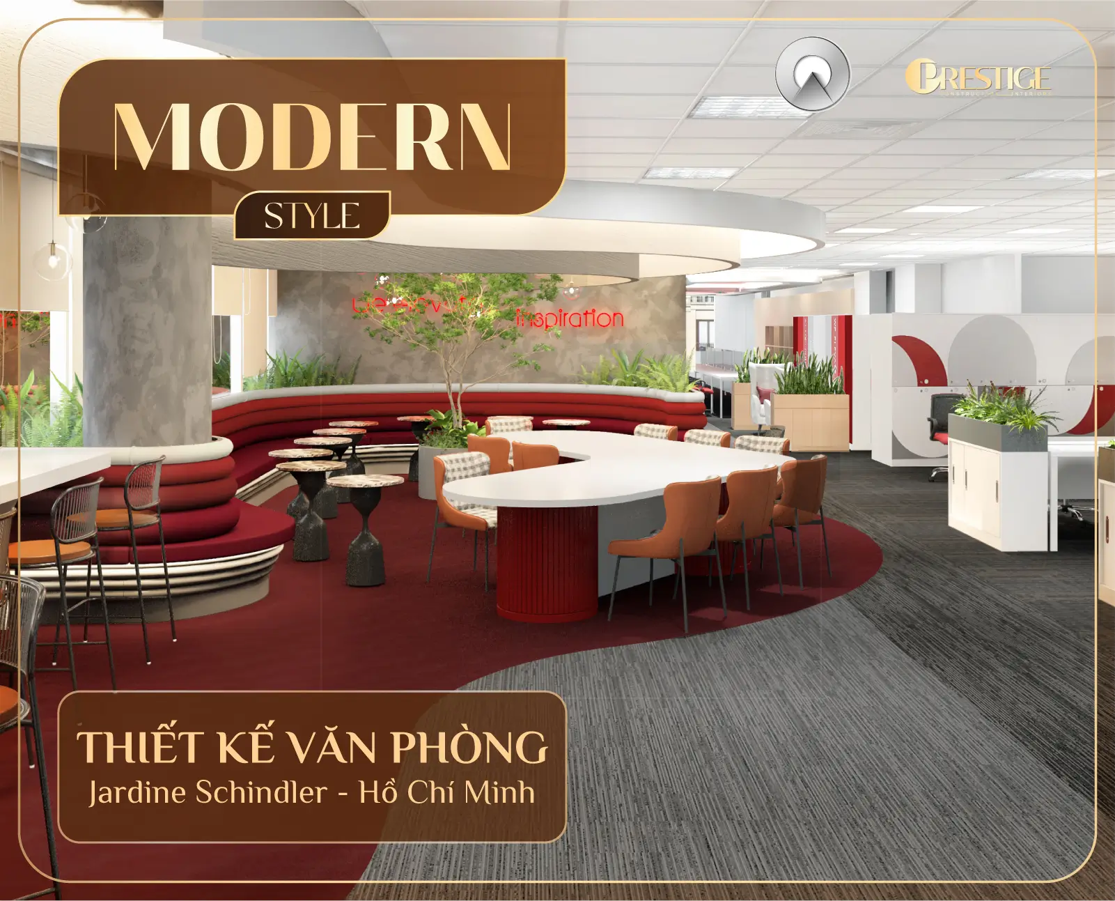 Thiết Kế Nội Thất Văn Phòng Tập Đoàn Jardine Schindler – 1000M²