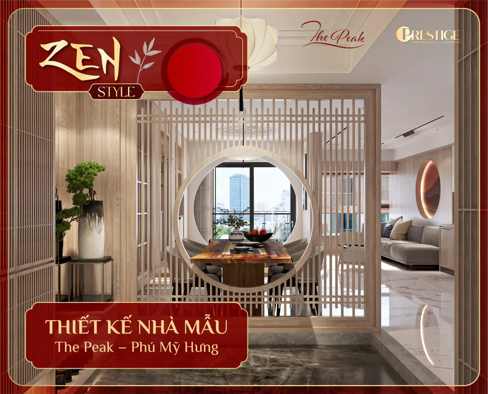 Thiết Kế Nội Thất Đẹp Cho The Peak Midtown – 125M² – 3Pn