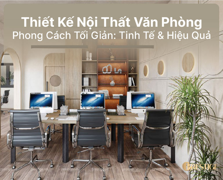 Thiết Kế Nội Thất Văn Phòng Phong Cách Tối Giản: Tinh Tế & Hiệu Quả​