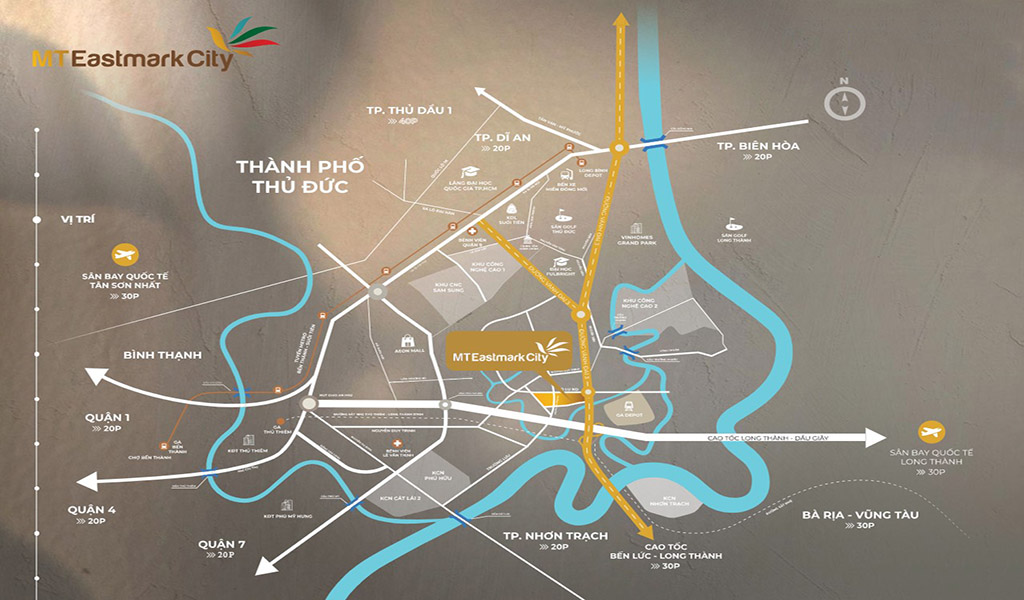 Thông Tin Dự Án Mt Eastmark City Vị Trí Thuận Lợi