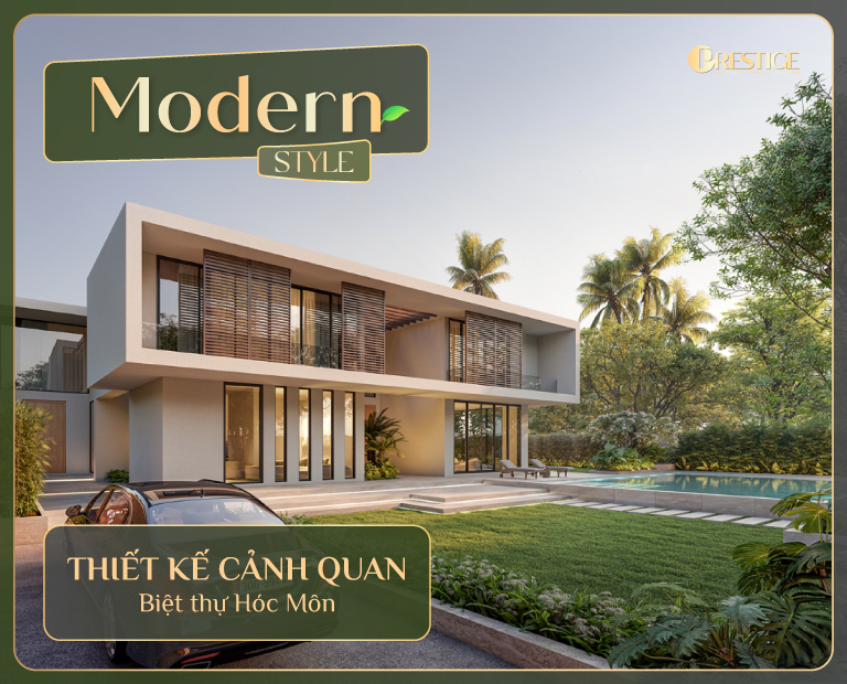 Thiết Kế Cảnh Quan Biệt Thự Hóc Môn 2500M² – Phong Cách Modern