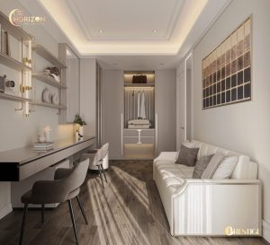 Thiết Kế Nội Thất Căn Hộ Theo Phong Cách Modern Luxury Phòng Đọc Sách