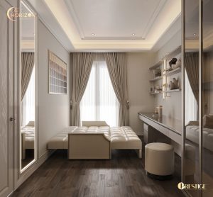 Thiết Kế Nội Thất Căn Hộ Theo Phong Cách Modern Luxury Phòng Đọc Sách