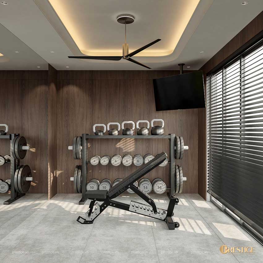 Cách Xây Dựng Phòng Gym Tại Nhà: 5 Bước Tối Ưu Không Gian 1 Thiết Kế Phong Gym Nhà Phố Phong Cách Modern