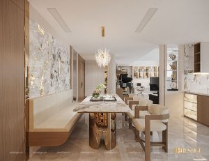 Thiết Kế Nội Thất Căn Hộ Đập Thông Y’s House 156M² Phong Cách Modern Elegant