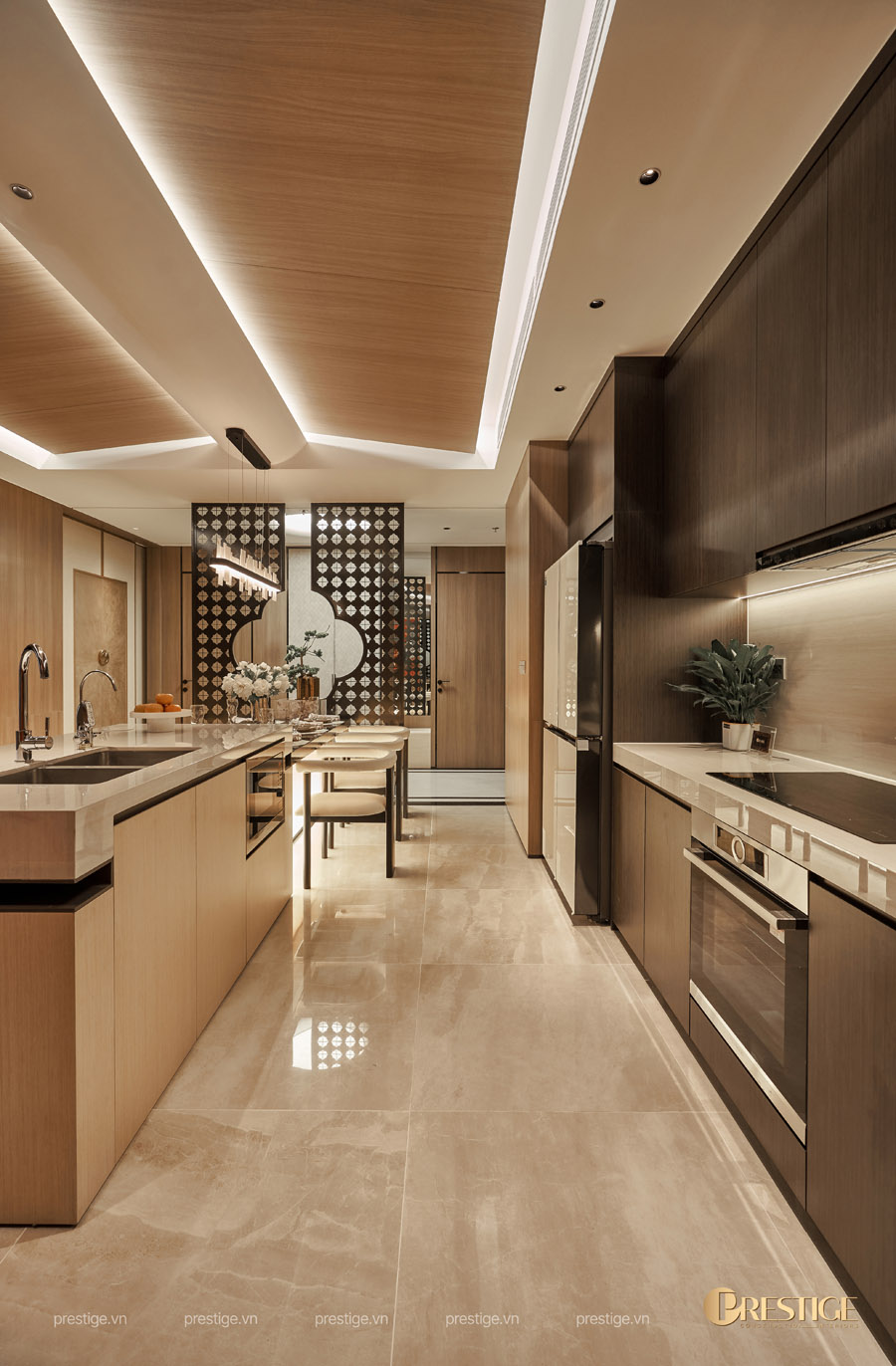 8 Ý Tưởng Tối Giản Nâng Tầm Nội Thất Nhà Phố Hiện Đại 6 Công Trình Thực Tế Modern Zen Phòng Bếp