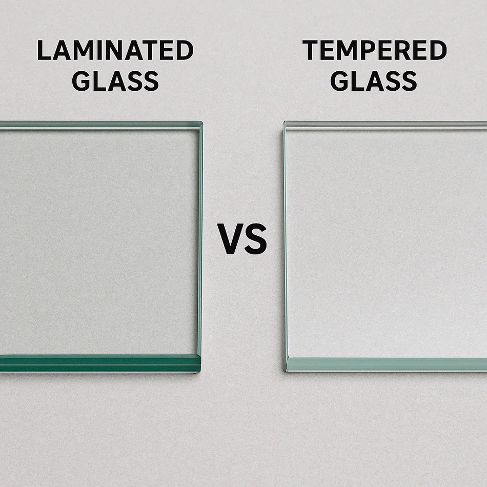 so sánh các thông tin cũng như ưu và nhược điểm của tempered và laminated