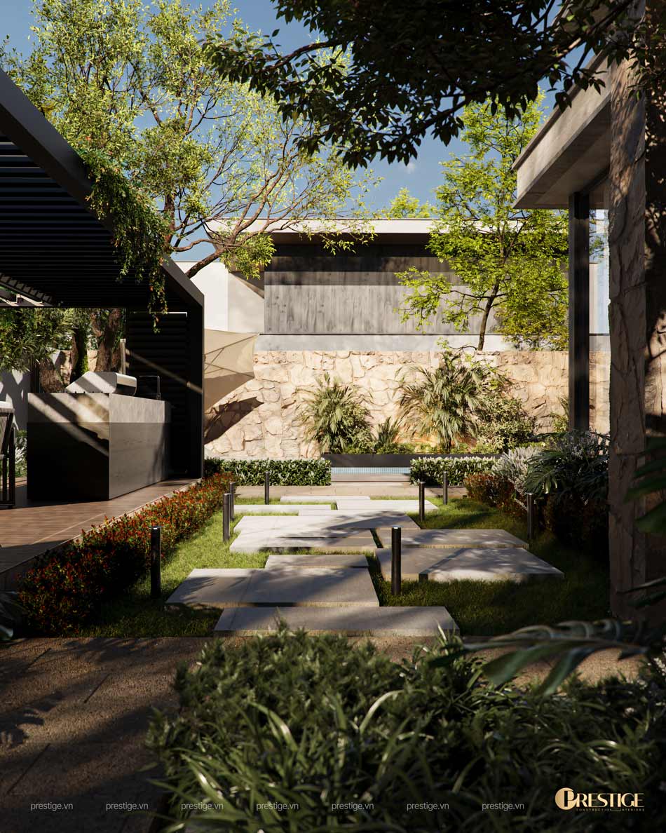 Thiết Kế Cảnh Quan Biệt Thự Bauhaus