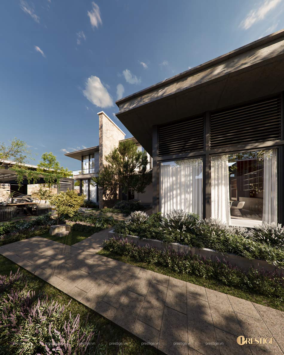 Thiết Kế Cảnh Quan Biệt Thự Bauhaus