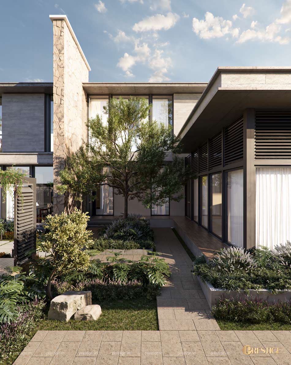 Thiết Kế Cảnh Quan Biệt Thự Bauhaus