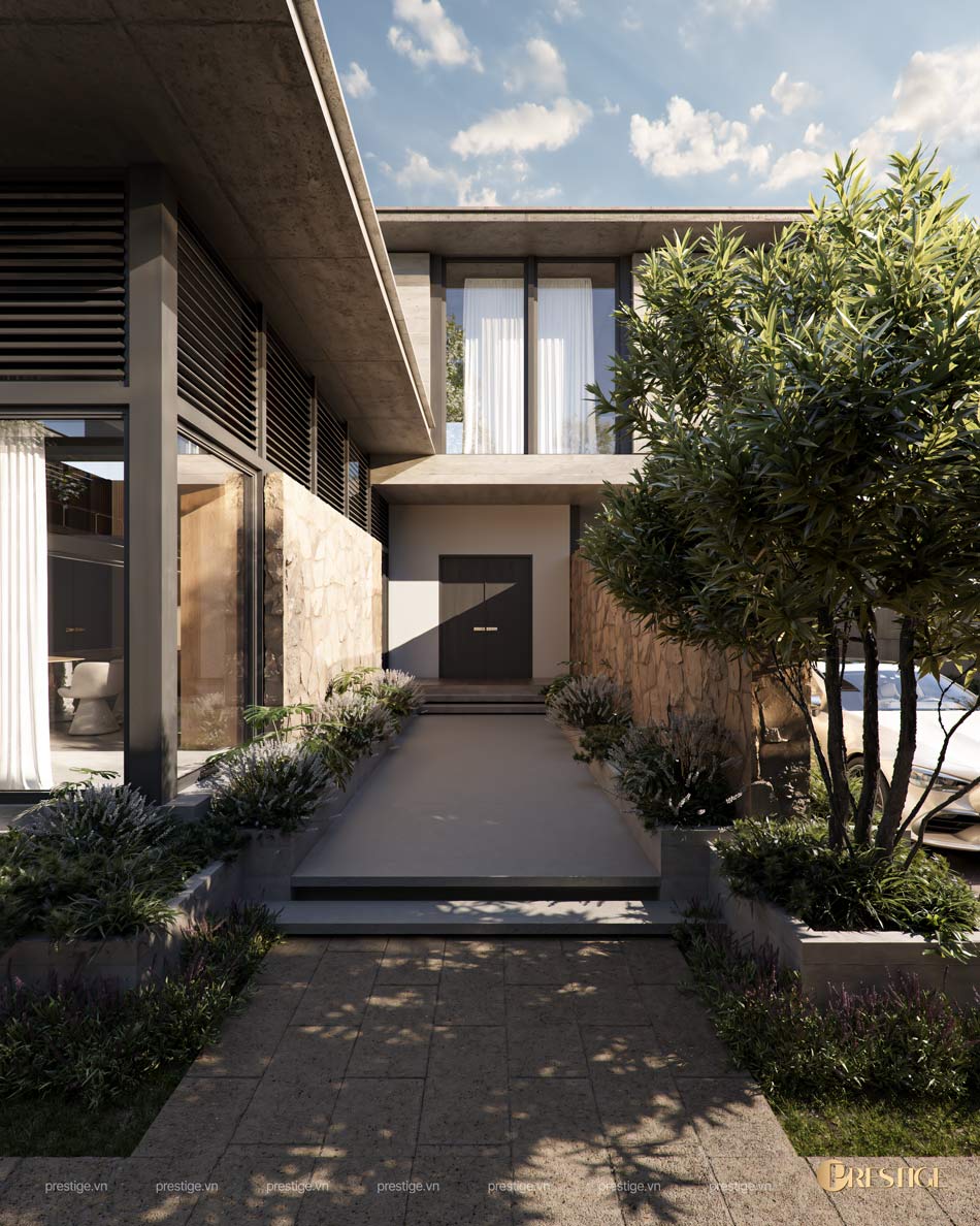 Thiết Kế Cảnh Quan Biệt Thự Bauhaus