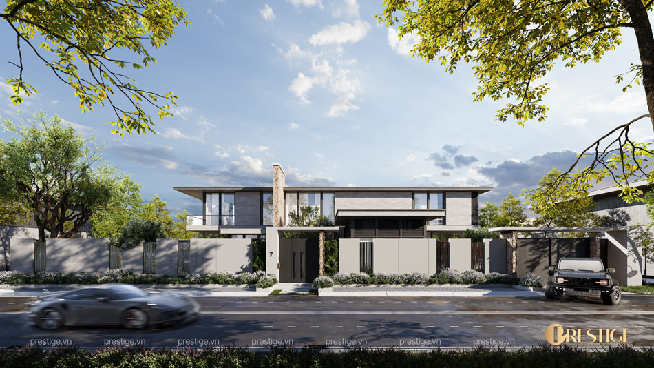 Kiến Trúc Mặt Tiền Biệt Thự Bauhaus
