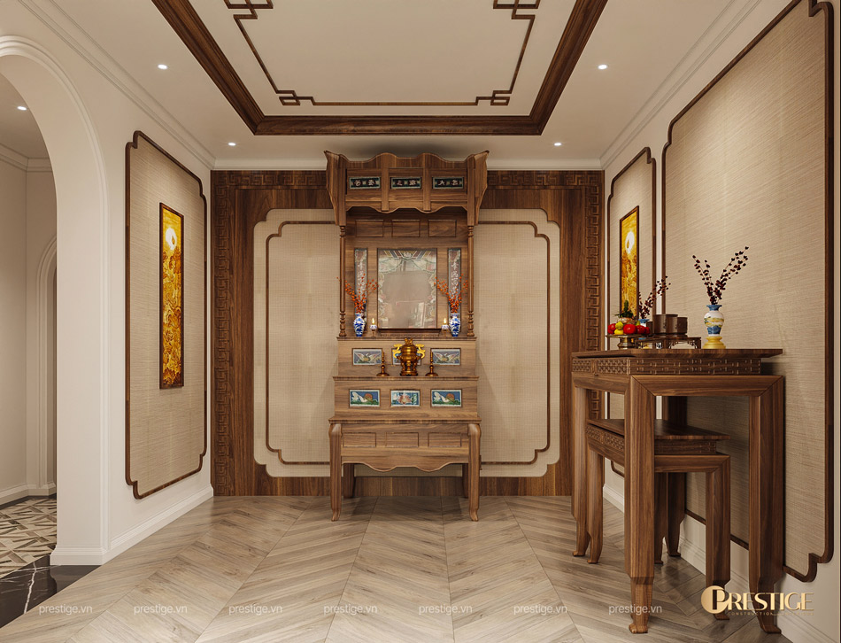 Thiết Kế Phòng Thờ Cho Căn Biệt Thự