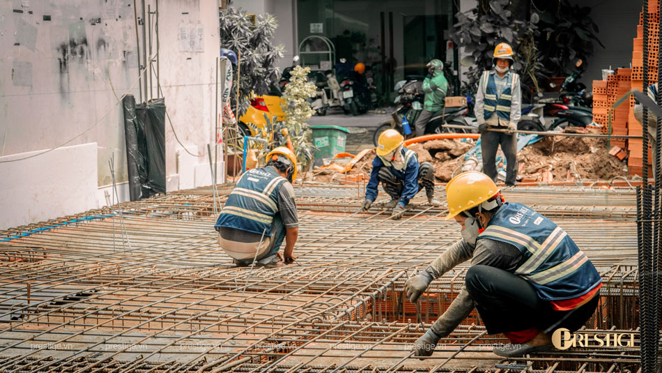 Thi Công Móng Phần Thô Cho Nhà Phố