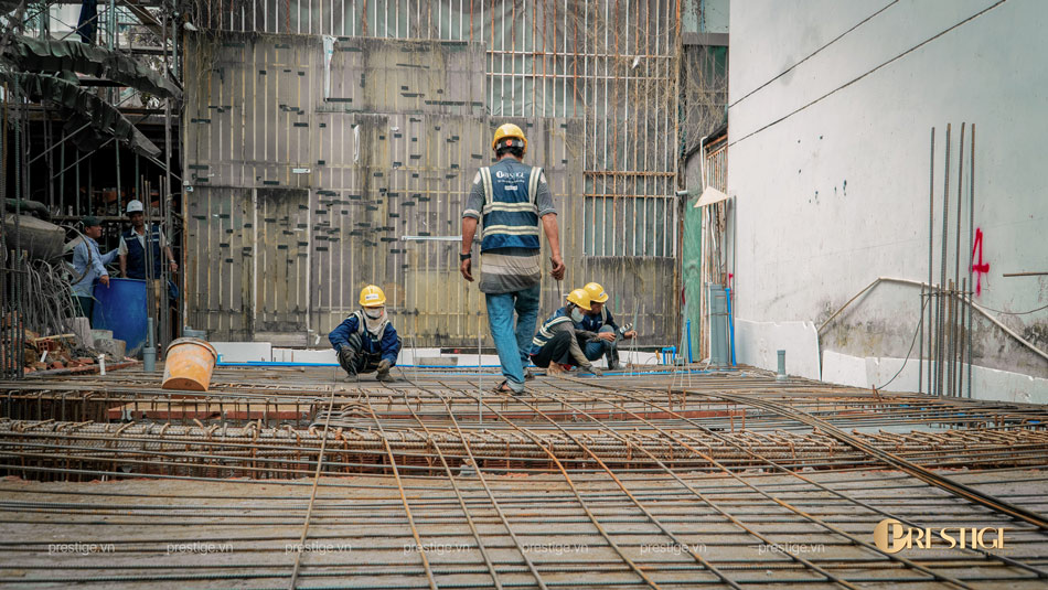 Thi Công Móng Cho Công Trình Nhà Phố Tại Phú Mỹ Hưng