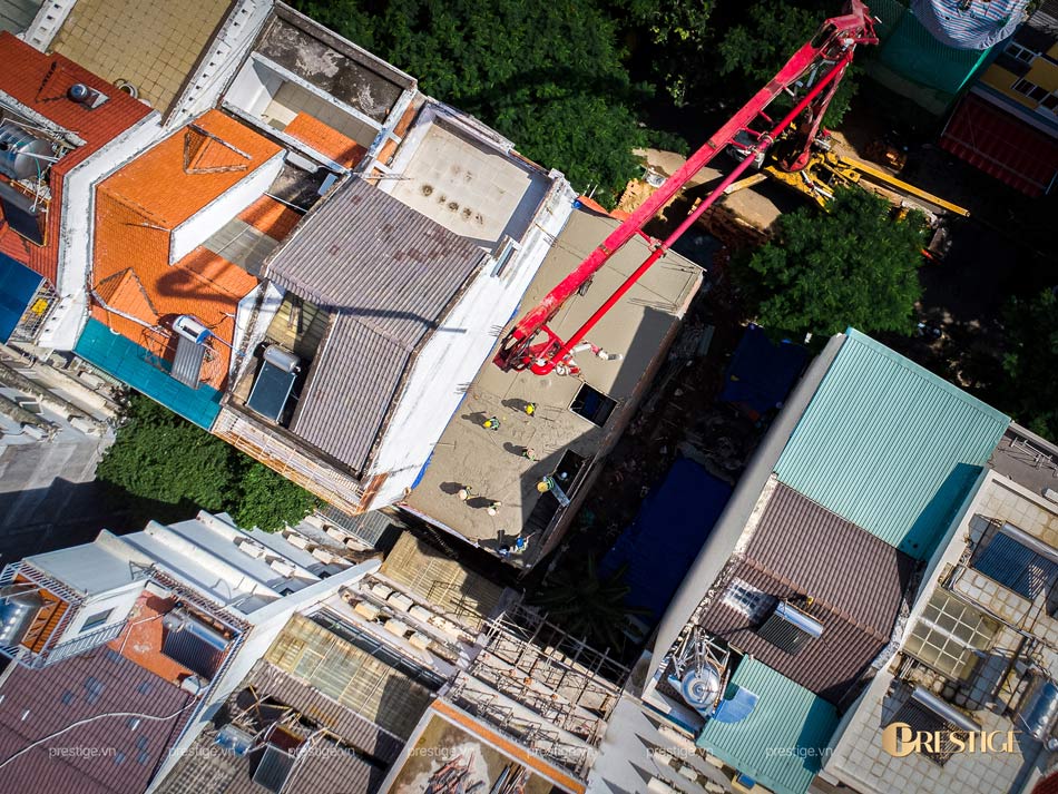 Đổ Bê Tông Mái Cho Nhà Phố