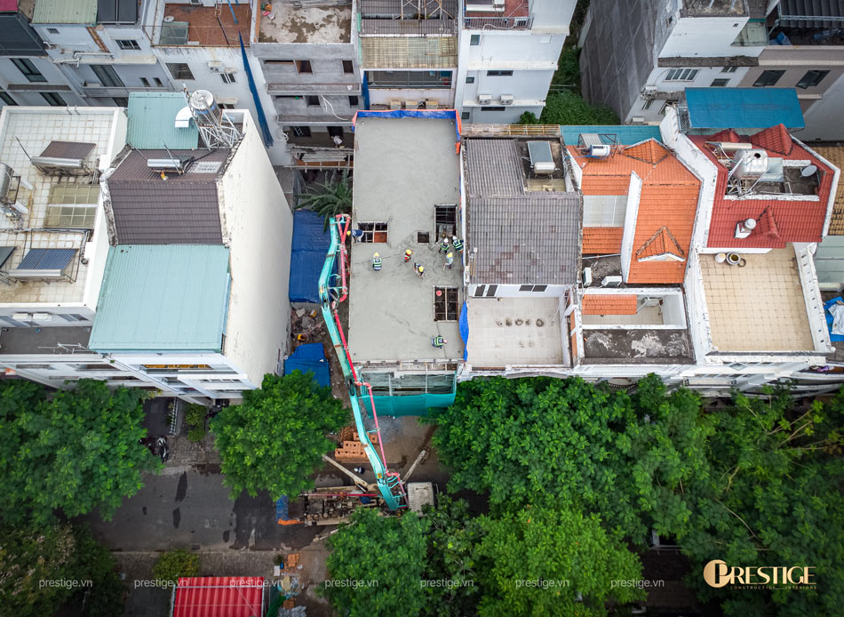 Đổ Bê Tông Mái Cho Nhà Phố