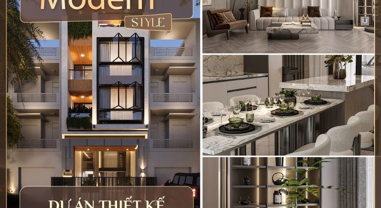 Thiết Kế Nhà Phố Hiện Đại Hưng Gia