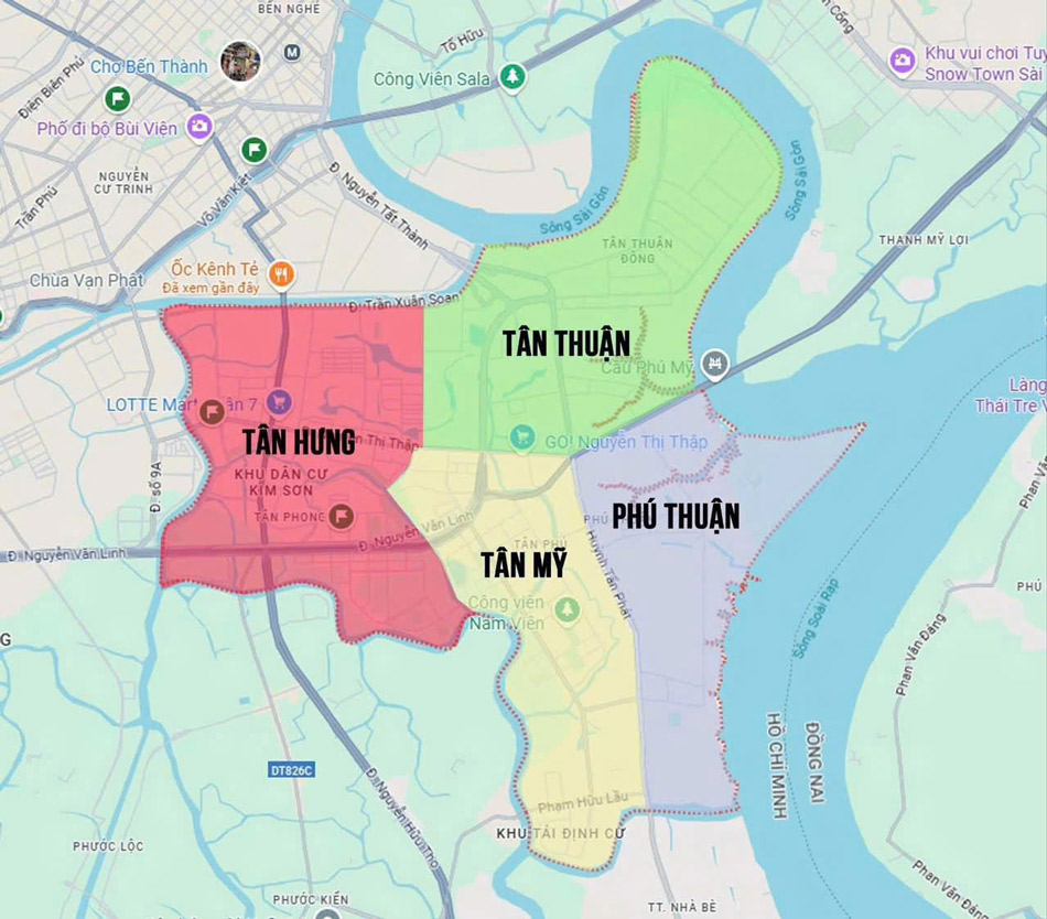 Sáp Nhập Phường Quận 7: Bước Chuyển Trong Mô Hình Đô Thị Hiện Đại Của TP. HCM 2 Sap Nhap Phuong Quan 7 Thanh 4 Phường