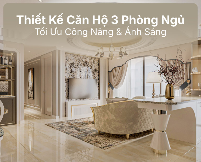 Thiết Kế Căn Hộ 3 Phòng Ngủ – Tối Ưu Công Năng &Amp; Á