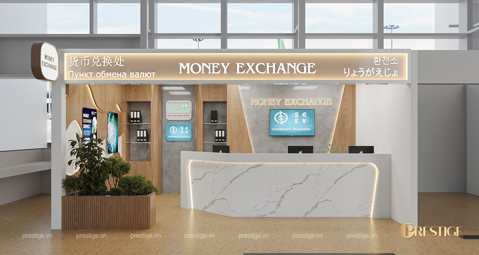 Thiết Kế Quầy Money Exchange San Bay Cam Ranh