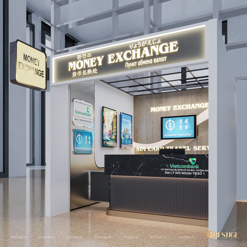 Thiết Kế Quầy Money Exchange San Bay Cam Ranh