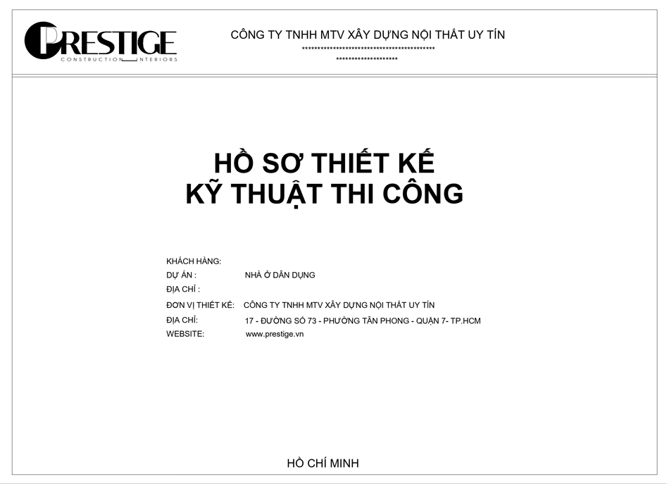 Hồ Sơ Thiết Kế Thi Công Nhà Phố: Tránh Pháp Sinh Ngay Từ Bản Vẽ 3 Hồ Sơ Thiết Kế Thi Công Nhà Phố