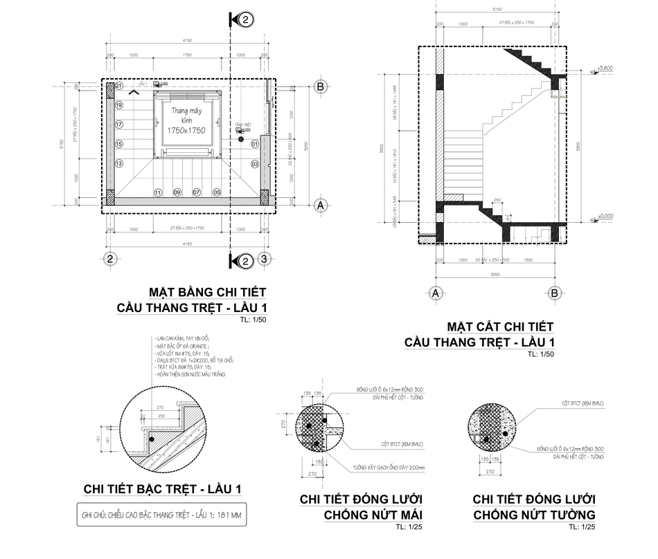 Hồ Sơ Thiết Kế Thi Công Nhà Phố: Tránh Pháp Sinh Ngay Từ Bản Vẽ 6 Hồ Sơ Triển Khai Thi Công Cầu Thang
