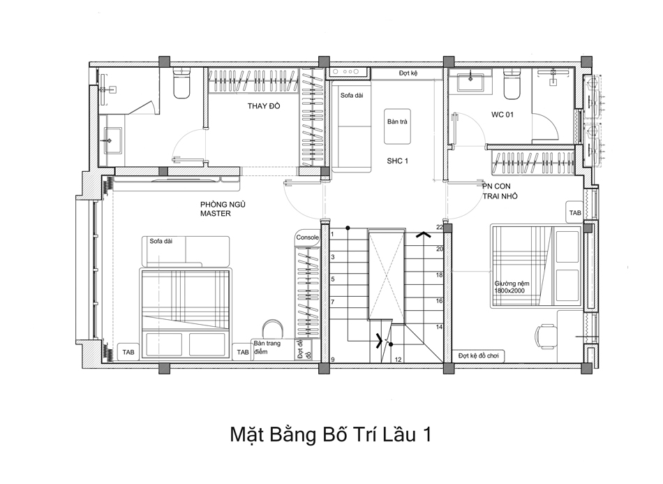 Villa De Luxe - Không Gian Sống Hiện Đại Giữa Làng Biệt Thự Hưng Thái 6 Layout Lầu 1 Villa De Luxe
