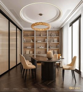 Villa De Luxe - Không Gian Sống Hiện Đại Giữa Làng Biệt Thự Hưng Thái 64 Thiết Kế Phòng Đọc Sách Cho Căn Biệt Thự