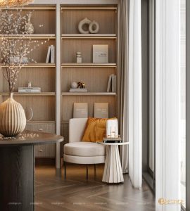 Villa De Luxe - Không Gian Sống Hiện Đại Giữa Làng Biệt Thự Hưng Thái 65 Thiết Kế Phòng Đọc Sách Cho Căn Biệt Thự