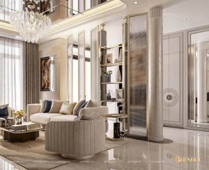 Villa De Luxe - Không Gian Sống Hiện Đại Giữa Làng Biệt Thự Hưng Thái 23 Thiết Kế Nội Thất Phòng Khách Biệt Thự Hiện Đại