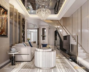 Villa De Luxe - Không Gian Sống Hiện Đại Giữa Làng Biệt Thự Hưng Thái 21 Thiết Kế Nội Thất Phòng Khách Biệt Thự Hiện Đại