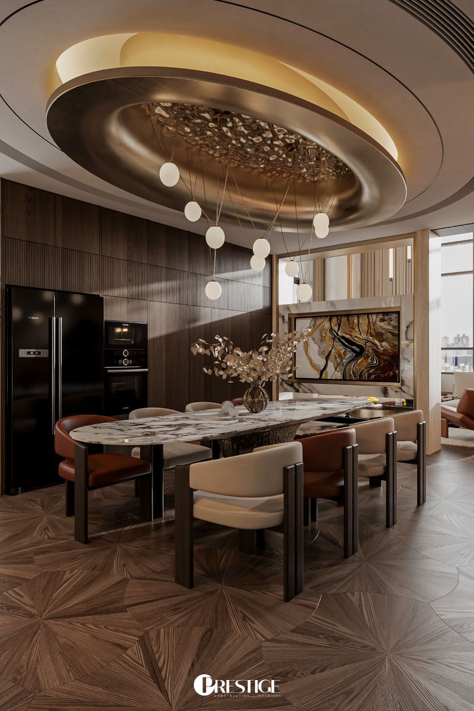 Thiết kế nội thất căn hộ Duplex Zeit River–Thủ Thiêm 4 Ban Thiet Ke Noi That Phong An Can Ho Duplex Zeit River Thu Thiem