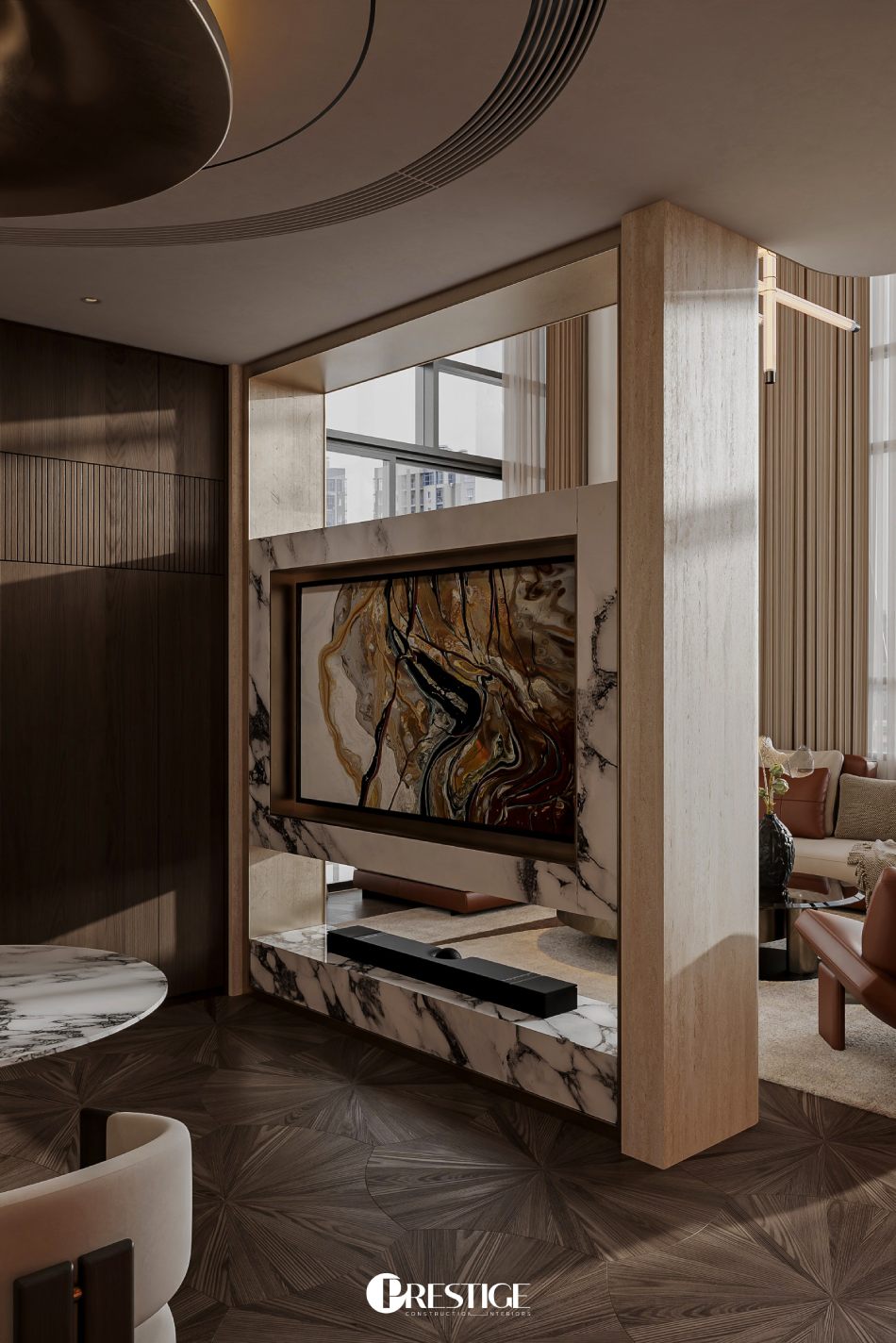 Thiết kế nội thất căn hộ Duplex Zeit River–Thủ Thiêm 5 Ban Thiet Ke Loi Di Bep Can Ho Duplex Zeit Thu Thiem Phong Cach Modern Luxury 2