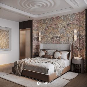 Thiết kế nội thất căn hộ Duplex Zeit River–Thủ Thiêm 64 Ban Thiet Ke Phong Ngu Master Can Ho Duplex Zeit River Thu Thiem 2