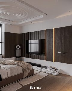 Thiết kế nội thất căn hộ Duplex Zeit River–Thủ Thiêm 62 Ban Thiet Ke Phong Ngu Master Can Ho Duplex Zeit River Thu Thiem 4