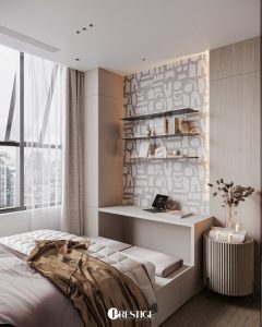 Thiết kế nội thất căn hộ Duplex Zeit River–Thủ Thiêm 80 Ban Thiet Ke Phong Ngu Nho Can Ho Duplex Zeit River Thu Thiem 2