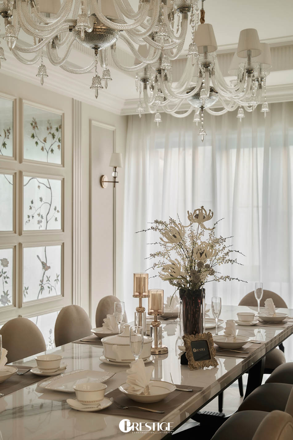 Hoàn Thiện Biệt Thự Neo Classic tại Tây Ninh - Floréa Villa 8 Không Gian Phòng Ăn