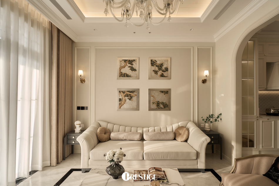 Hoàn Thiện Phòng Khách Phong Cách Tân Cổ Điển