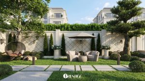 San Sau Thiet Ke Kien Truc Biet Thu Vinhomes Tan Cang Phong Cach Tan Co Dien