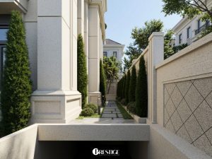 Tang Ham Thiet Ke Kien Truc Biet Thu Vinhomes Tan Cang Phong Cach Tan Co Dien