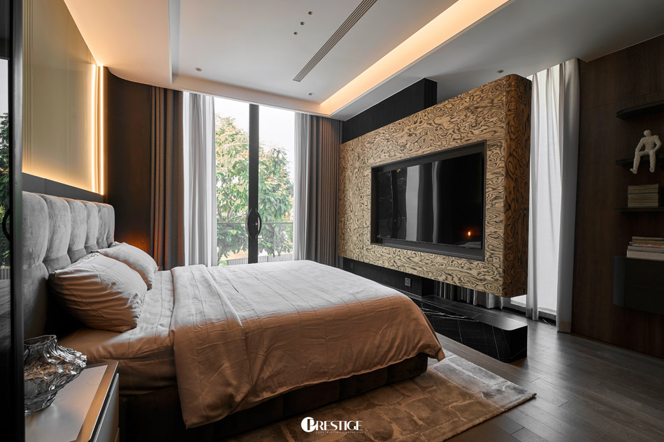 Hoàn Thiện Biệt Thự Hiện Đại - Saigon Mystery Villa 16 Phòng Ngủ Con Trai Với Tone Chủ Đạo Đen Xám Sang Trọng